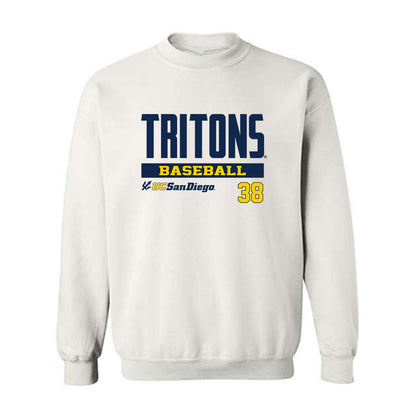 UCSD - NCAA Baseball : Niccolas Gregson - Classic Fashion Shersey Crewneck Sweatshirt-0