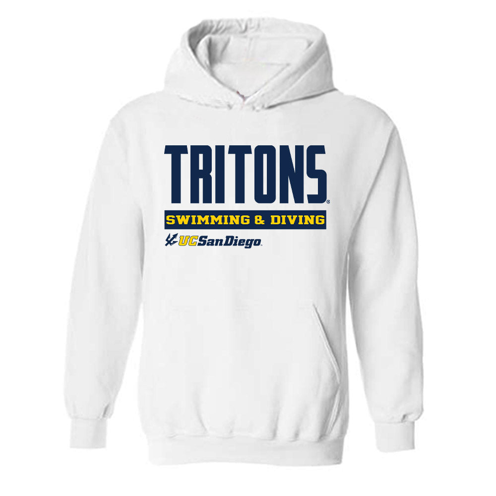 UCSD - NCAA Men's Swimming : Logan Lakis - Classic Fashion Shersey Hooded Sweatshirt-0