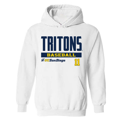 UCSD - NCAA Baseball : Zachary Ernisse - Classic Fashion Shersey Hooded Sweatshirt-0