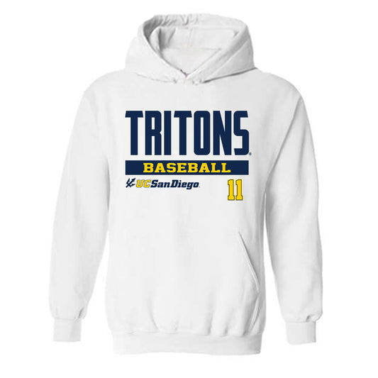 UCSD - NCAA Baseball : Zachary Ernisse - Classic Fashion Shersey Hooded Sweatshirt-0