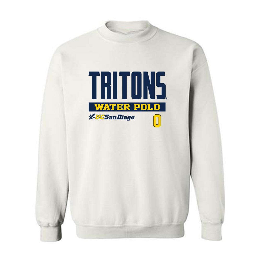 UCSD - NCAA Men's Water Polo : Orlando Mina - Classic Fashion Shersey Crewneck Sweatshirt-0