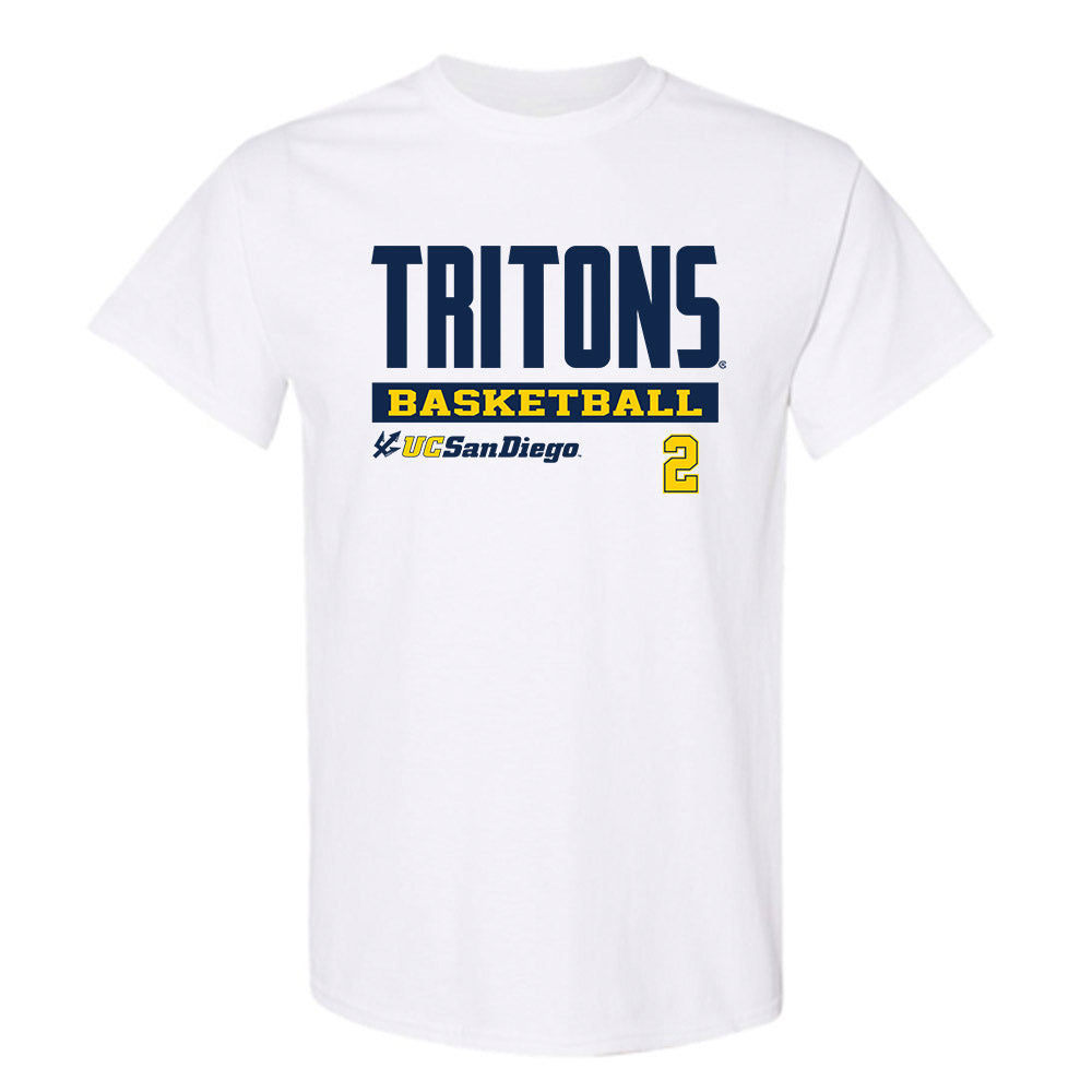 UCSD - NCAA Men's Basketball : Christopher Cox - Classic Fashion Shersey T-Shirt-0