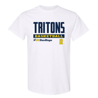 UCSD - NCAA Men's Basketball : Christopher Cox - Classic Fashion Shersey T-Shirt-0