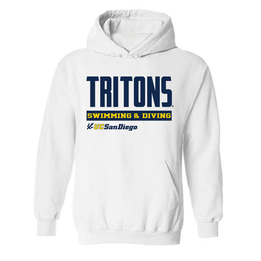 UCSD - NCAA Women's Swimming : Hayley Gregory - Classic Fashion Shersey Hooded Sweatshirt-0