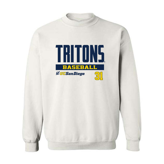 UCSD - NCAA Baseball : Raphael Dunne - Classic Fashion Shersey Crewneck Sweatshirt-0
