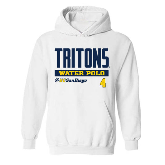UCSD - NCAA Women's Water Polo : Olivia Obando - Classic Fashion Shersey Hooded Sweatshirt-0