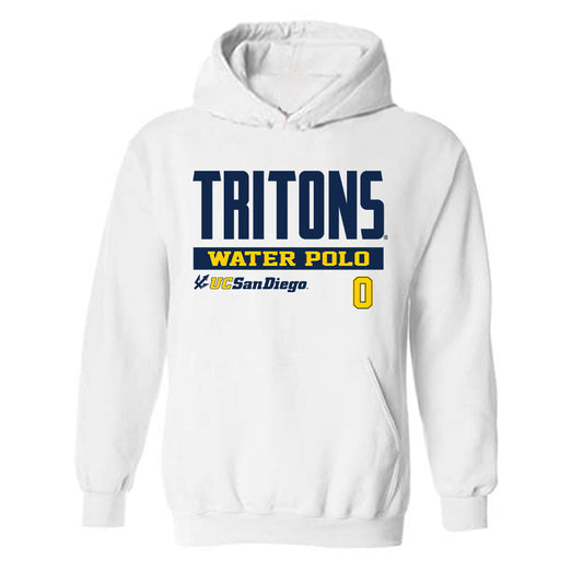 UCSD - NCAA Men's Water Polo : Orlando Mina - Classic Fashion Shersey Hooded Sweatshirt-0