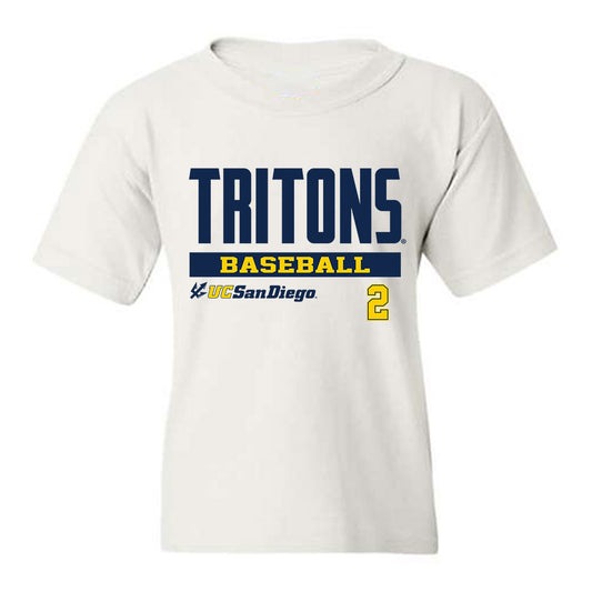 UCSD - NCAA Baseball : Jonathan Tena - Classic Fashion Shersey Youth T-Shirt-0