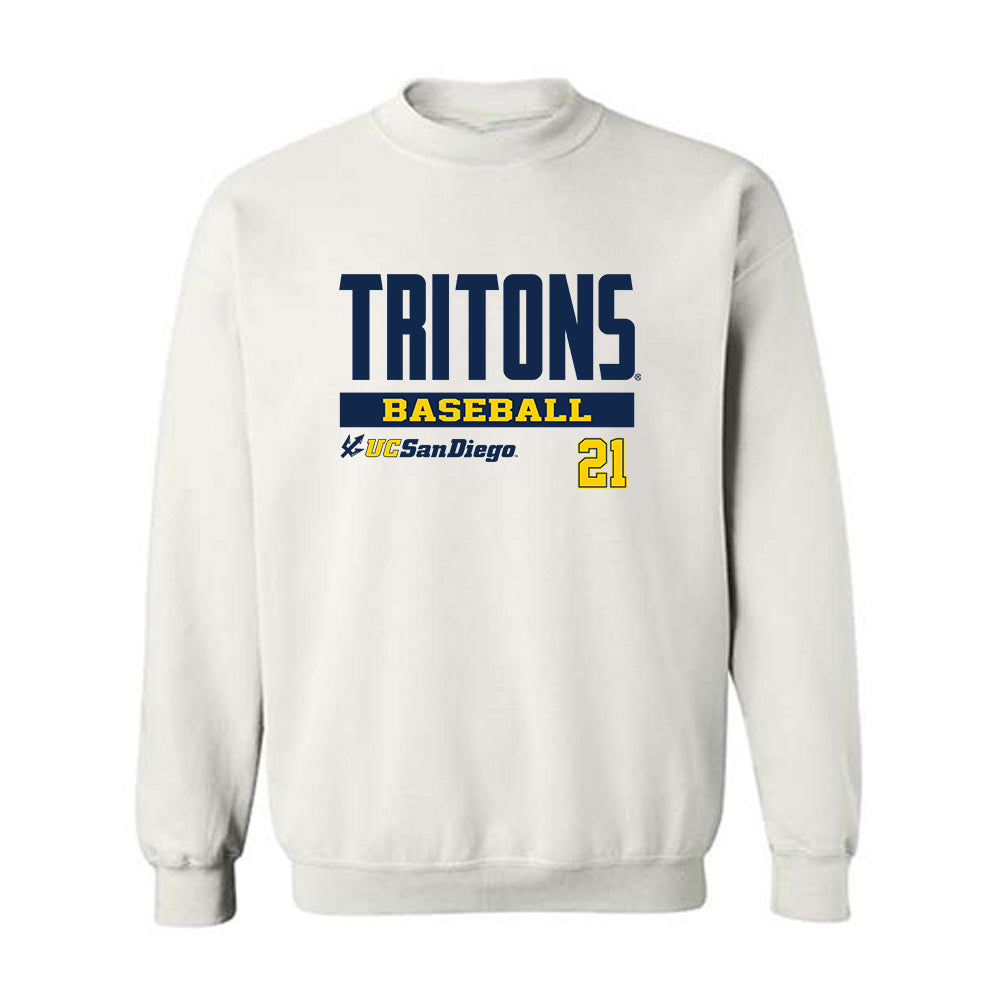UCSD - NCAA Baseball : Bryan Bradshaw - Classic Fashion Shersey Crewneck Sweatshirt-0
