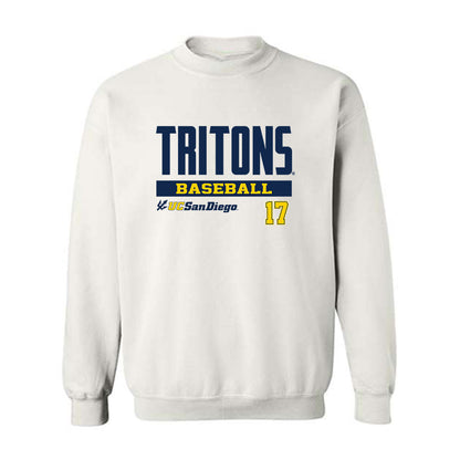 UCSD - NCAA Baseball : Julian Cazares - Classic Fashion Shersey Crewneck Sweatshirt-0