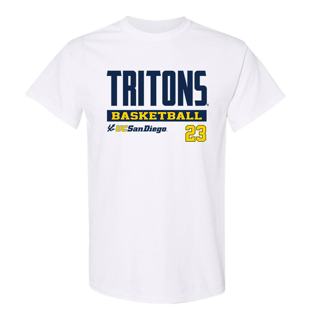 UCSD - NCAA Men's Basketball : Trap Johnson - Classic Fashion Shersey T-Shirt-0