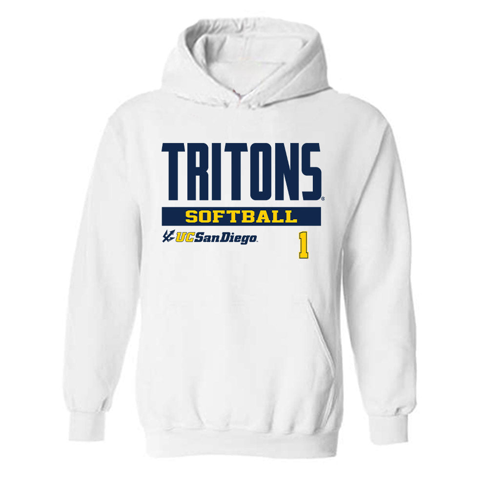 UCSD - NCAA Softball : Haley Garcia - Classic Fashion Shersey Hooded Sweatshirt-0