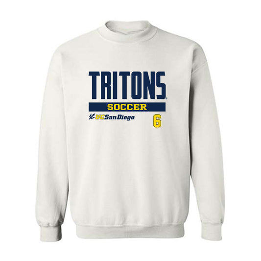 UCSD - NCAA Women's Soccer : Chloe Yates - Classic Fashion Shersey Crewneck Sweatshirt-0