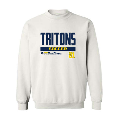 UCSD - NCAA Men's Soccer : Jack Nishimoto - Classic Fashion Shersey Crewneck Sweatshirt-0
