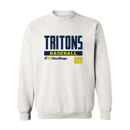 UCSD - NCAA Baseball : J.C. Allen - Classic Fashion Shersey Crewneck Sweatshirt-0