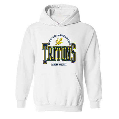UCSD - NCAA Men's Fencing : Zander Vazquez - Classic Fashion Shersey Hooded Sweatshirt-0