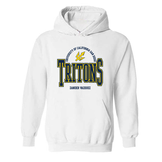 UCSD - NCAA Men's Fencing : Zander Vazquez - Classic Fashion Shersey Hooded Sweatshirt-0