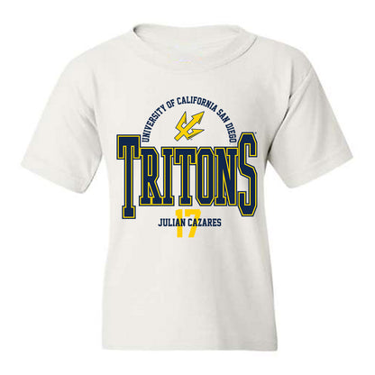 UCSD - NCAA Baseball : Julian Cazares - Classic Fashion Shersey Youth T-Shirt-0
