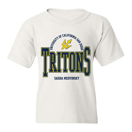 UCSD - NCAA Women's Fencing : Sasha Medvinsky - Classic Fashion Shersey Youth T-Shirt-0
