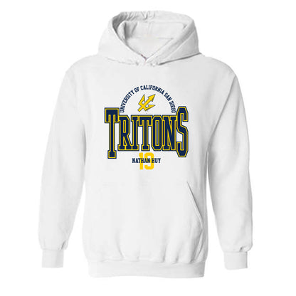 UCSD - NCAA Baseball : Nathan Huy - Classic Fashion Shersey Hooded Sweatshirt-0