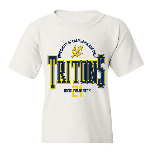 UCSD - NCAA Women's Basketball : Nicki Polocheck - Classic Fashion Shersey Youth T-Shirt-0