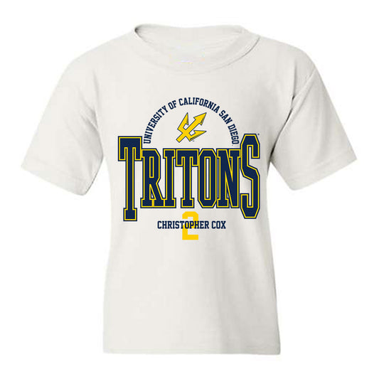 UCSD - NCAA Men's Basketball : Christopher Cox - Classic Fashion Shersey Youth T-Shirt-0