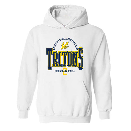 UCSD - NCAA Women's Basketball : Michaela Fairwell - Classic Fashion Shersey Hooded Sweatshirt-0