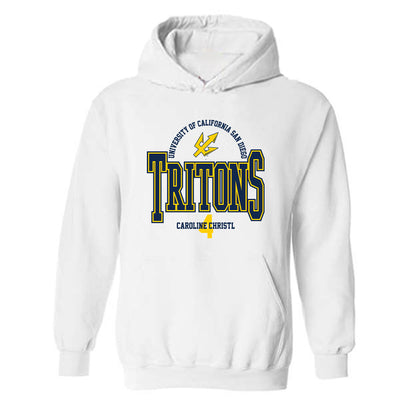 UCSD - NCAA Women's Water Polo : Caroline Christl - Classic Fashion Shersey Hooded Sweatshirt-0