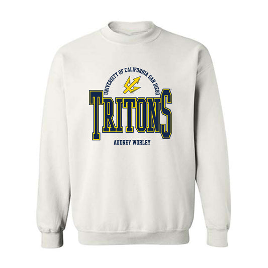UCSD - NCAA Women's Rowing : Audrey Worley - Classic Fashion Shersey Crewneck Sweatshirt-0