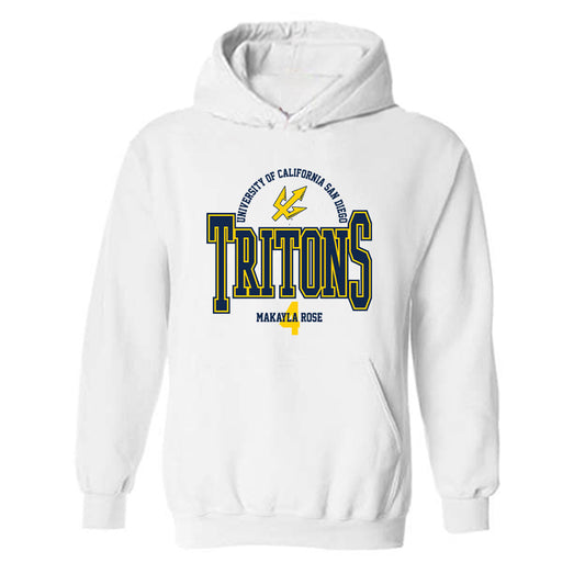 UCSD - NCAA Women's Basketball : Makayla Rose - Classic Fashion Shersey Hooded Sweatshirt-0
