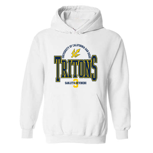 UCSD - NCAA Men's Tennis : Sanjith Devineni - Classic Fashion Shersey Hooded Sweatshirt-0