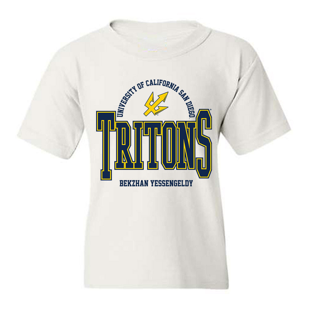 UCSD - NCAA Men's Swimming : Bekzhan Yessengeldy - Classic Fashion Shersey Youth T-Shirt-0