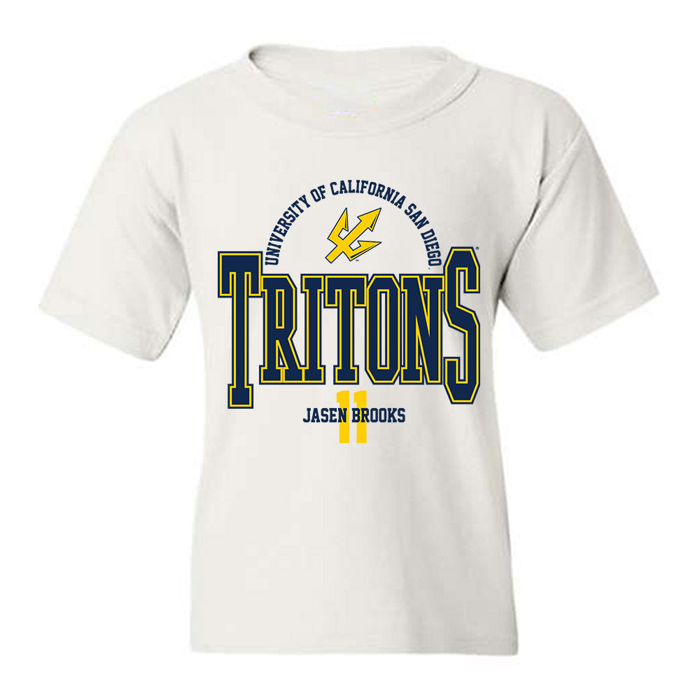 UCSD - NCAA Men's Basketball : Jasen Brooks - Classic Fashion Shersey Youth T-Shirt-0