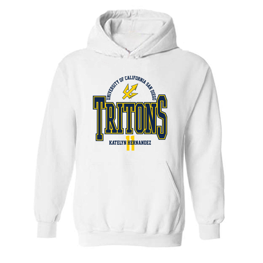UCSD - NCAA Women's Volleyball : Katelyn Hernandez - Classic Fashion Shersey Hooded Sweatshirt-0
