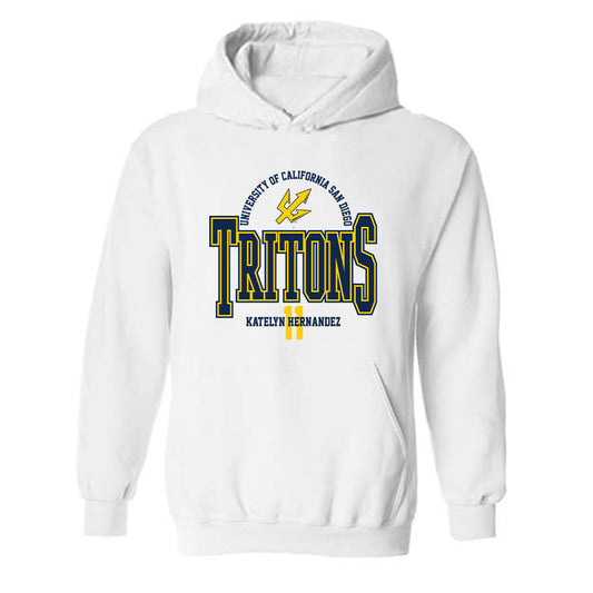 UCSD - NCAA Women's Volleyball : Katelyn Hernandez - Classic Fashion Shersey Hooded Sweatshirt-0