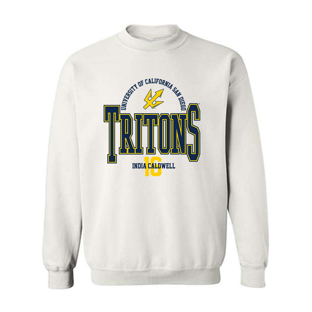  - NCAA Softball : India Caldwell - Classic Fashion Shersey Crewneck Sweatshirt-0