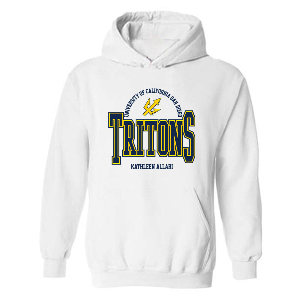 UCSD - NCAA Women's Rowing : Kathleen Allari - Classic Fashion Shersey Hooded Sweatshirt-0
