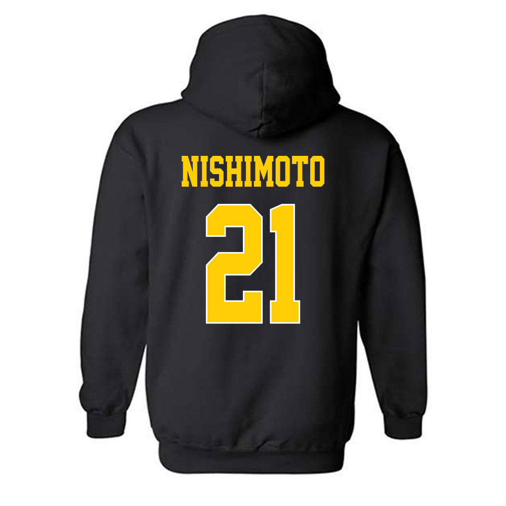 UCSD - NCAA Men's Soccer : Jack Nishimoto - Classic Fashion Shersey Hooded Sweatshirt-1