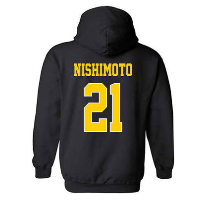 UCSD - NCAA Men's Soccer : Jack Nishimoto - Classic Fashion Shersey Hooded Sweatshirt-1
