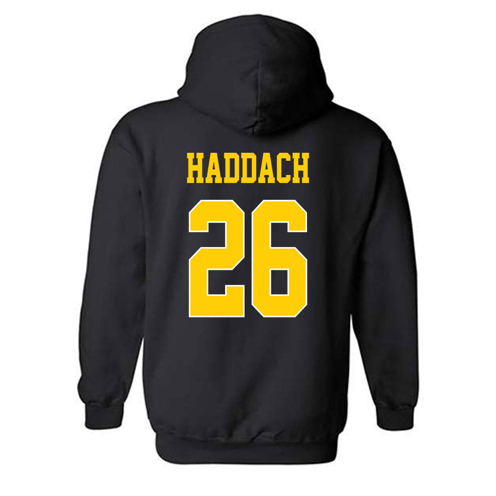UCSD - NCAA Women's Soccer : Nadira Haddach - Classic Fashion Shersey Hooded Sweatshirt-1