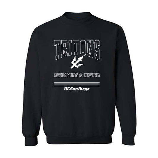 UCSD - NCAA Men's Swimming : Jacob Wang - Classic Fashion Shersey Crewneck Sweatshirt-0