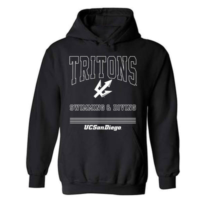 UCSD - NCAA Women's Swimming : Hayley Gregory - Classic Fashion Shersey Hooded Sweatshirt-0