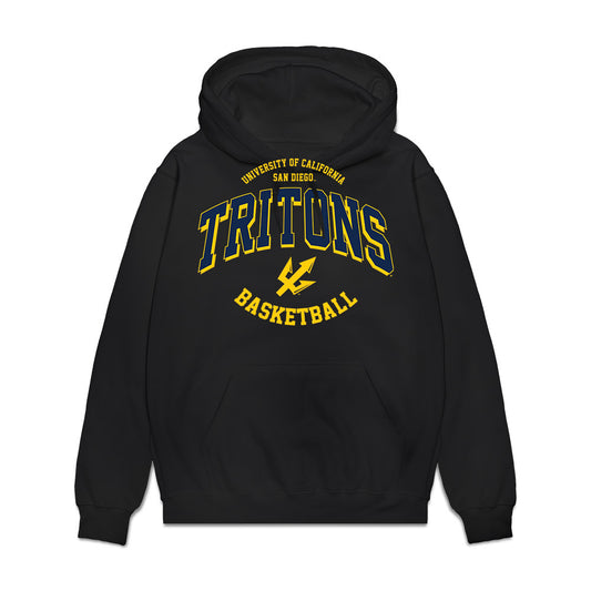 UCSD - NCAA Men's Basketball : Treysen Eaglestaff - Classic Fashion Shersey Hooded Sweatshirt-0