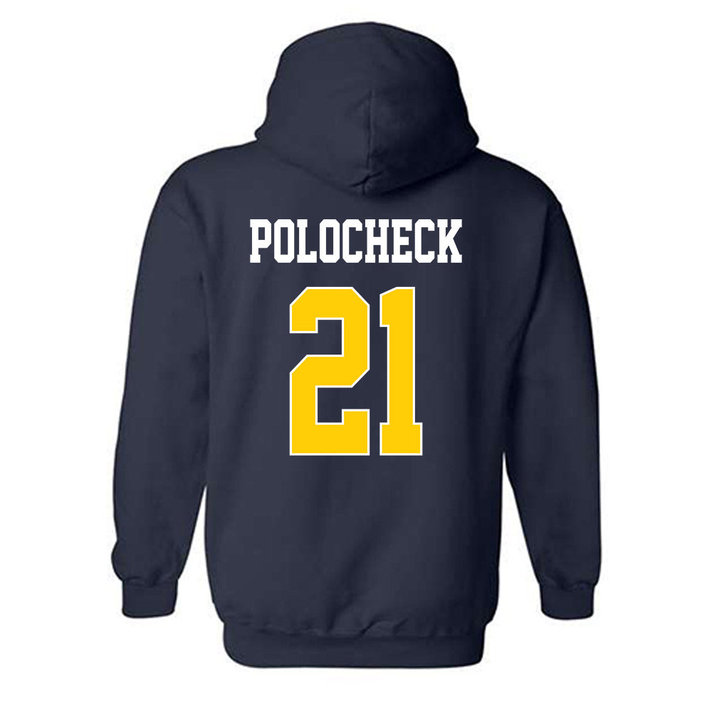 UCSD - NCAA Women's Basketball : Nicki Polocheck - Classic Shersey Hooded Sweatshirt-1