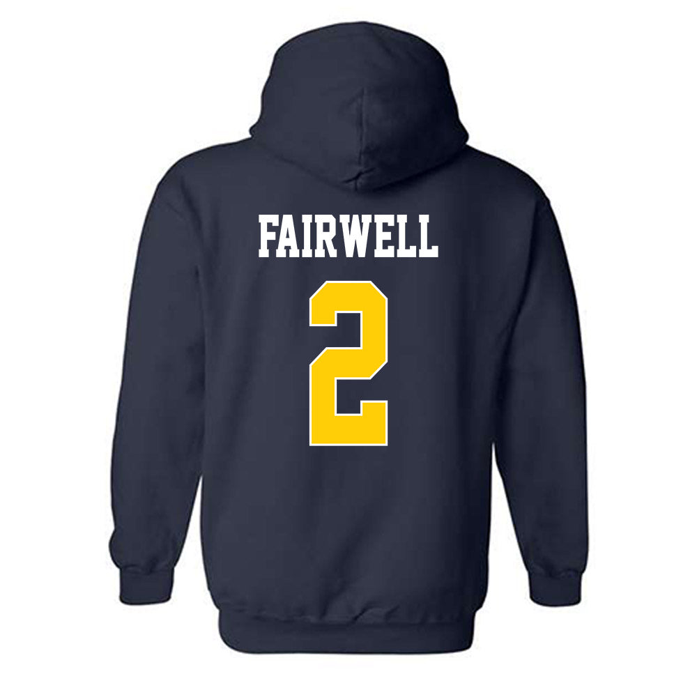 UCSD - NCAA Women's Basketball : Michaela Fairwell - Classic Shersey Hooded Sweatshirt-1