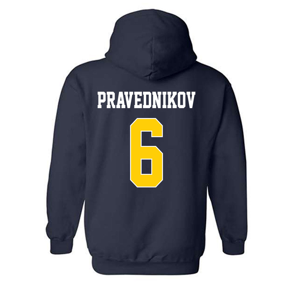 UCSD - NCAA Men's Volleyball : Leo Pravednikov - Classic Shersey Hooded Sweatshirt-1