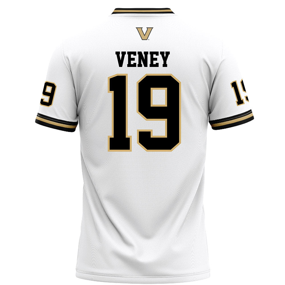 Vanderbilt - NCAA Football : Maurice Veney - White Football Jersey-1