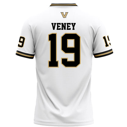 Vanderbilt - NCAA Football : Maurice Veney - White Football Jersey-1