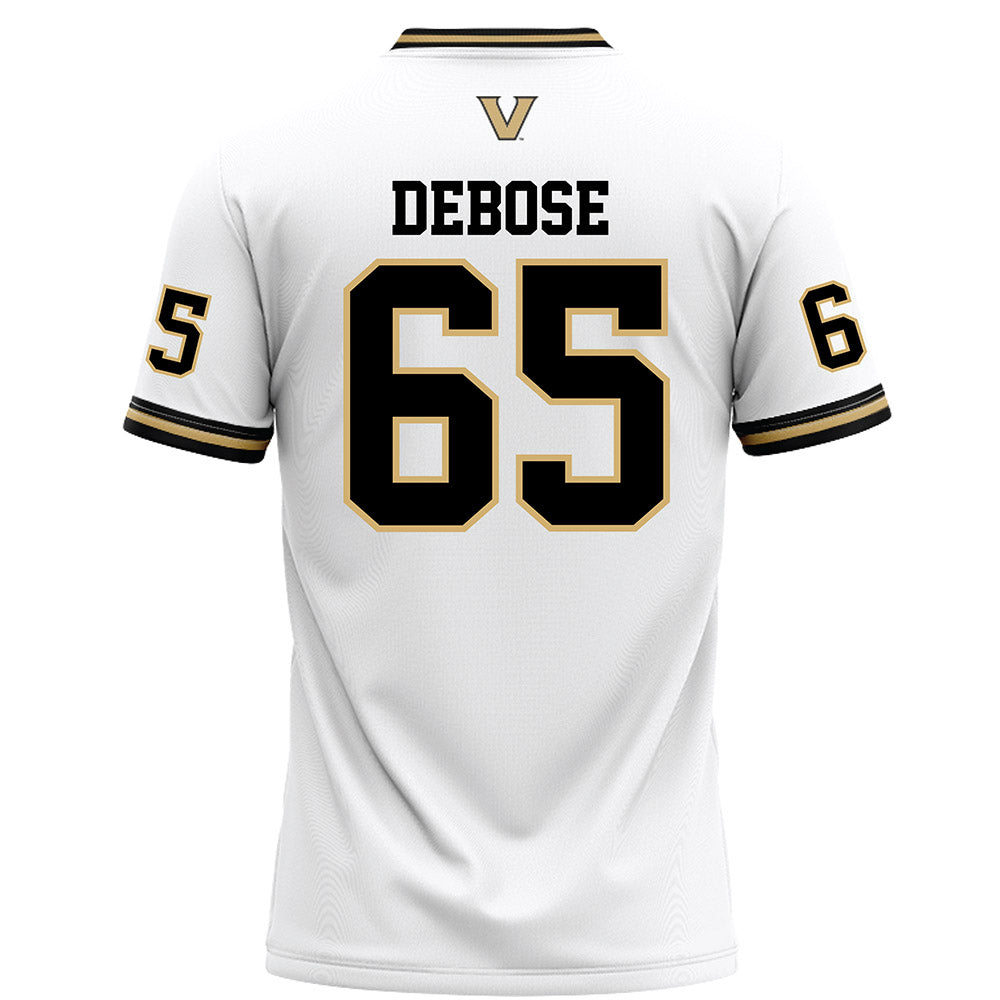 Vanderbilt - NCAA Football : Micah DeBose - White Football Jersey-1