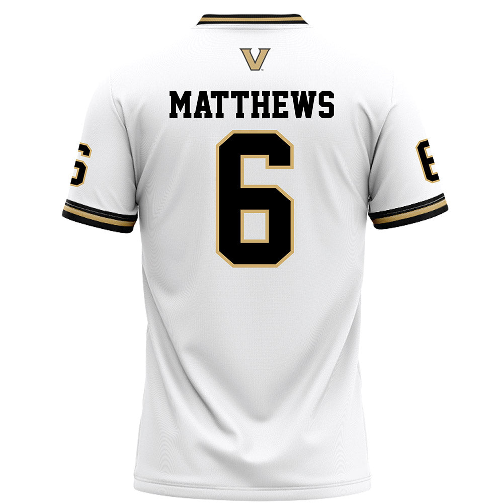 Vanderbilt - NCAA Football : Jordan Matthews - White Football Jersey-1
